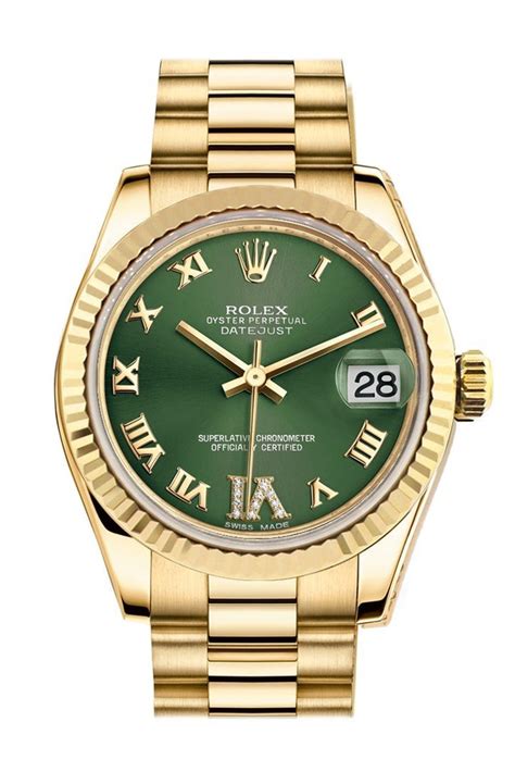 rolex olive green datejust.